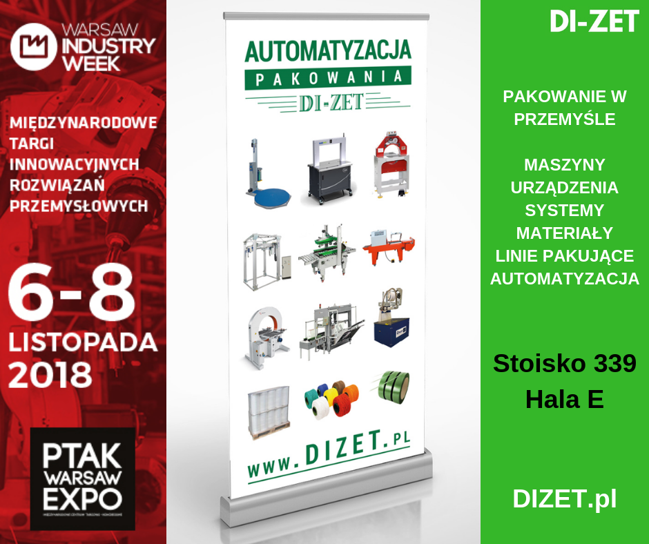 Warsaw Industry Week 2018 Tragi rozwiązań dla przemysłu Firma DI-ZET 